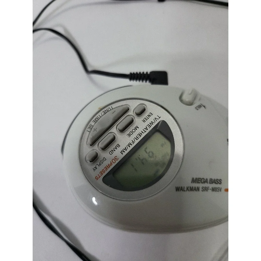 Sony Mega Bass Walkman‎ SRF-M85V W/headphones Tested Works Clean